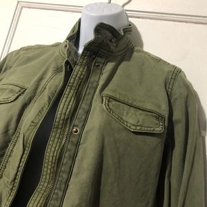 Lucky Brand Utility Jacket Military Olive Green